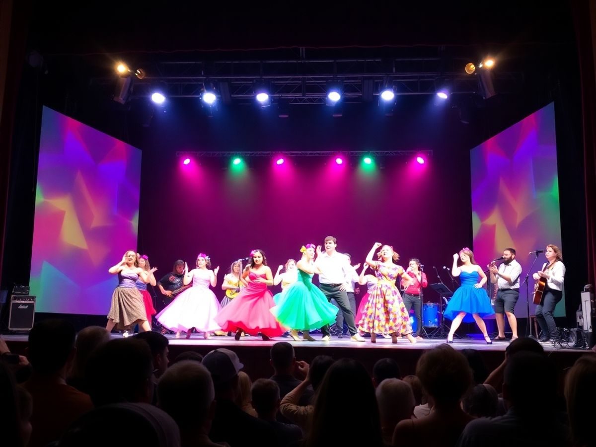 LaTeatru 46 Spectacol de teatru muzical cu actori si lumini stralucitoare.